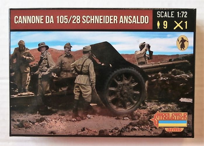 STRELETS 1/72 A016 CANNONE DA 105/28 SCHNEIDER ANSALADO