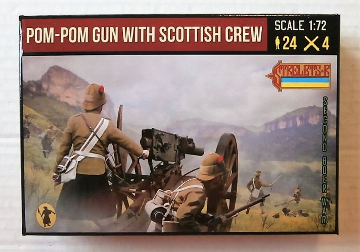 STRELETS 1/72 189 POM-POM GUN WITH SCOTTISH CREW ANGLO/ BOER WAR