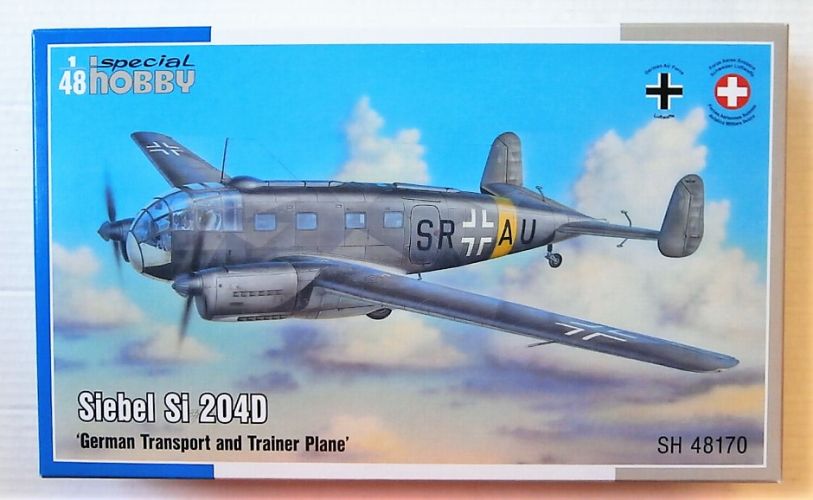 SPECIAL HOBBY 1/48 48170 SIEBEL SI 204D GERMAN TRANSPORT   TRAINER PLANE