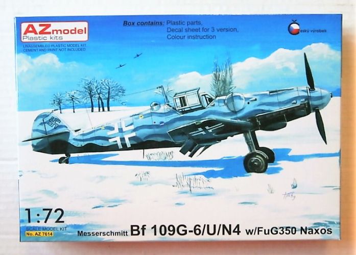 AZ MODEL 1/72 7614 MESSERSCHMITT BF 109G-6/ U/ N4 WITH FUG350 NAXOS