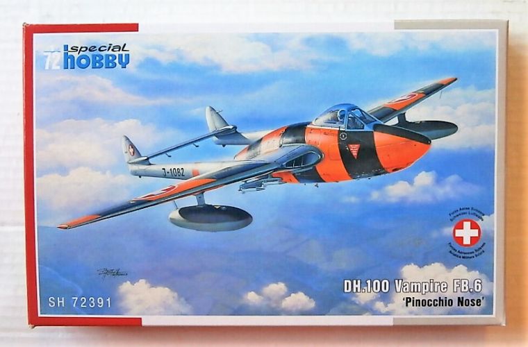 SPECIAL HOBBY 1/72 72391 DE HAVILLAND DH.100 VAMPIRE FB.6 PINOCCHIO NOSE