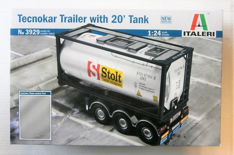 ITALERI 1/24 3929 TECNOKAR TRAILER WITH 20fT TANK