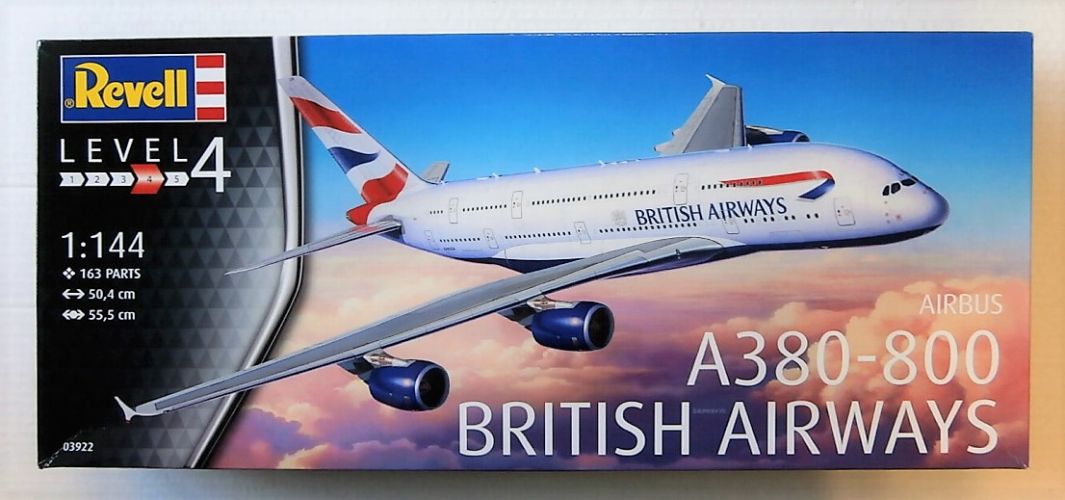 REVELL 1/144 03922 AIRBUS A380-800 BRITISH AIRWAYS