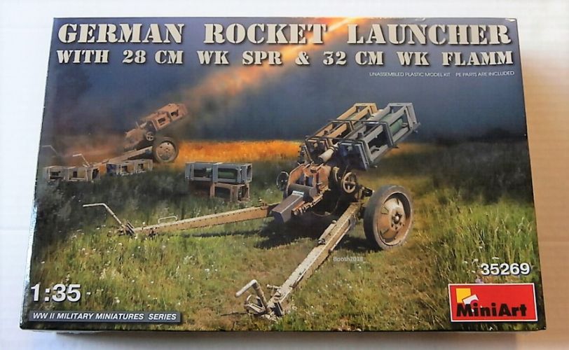 MINIART 1/35 35269 GERMAN ROCKET LAUNCHER WITH 28cm WK SPR   32cm WK FLAMM