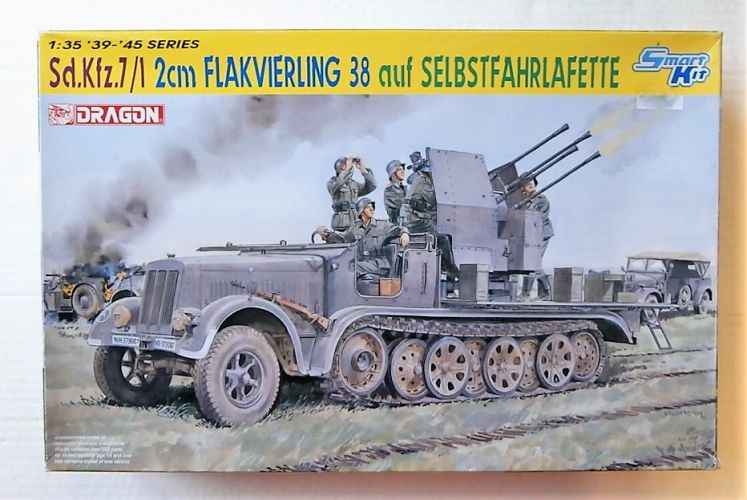 DRAGON 1/35 6525 SD.KFZ.7/1 2CM FLAKVIERLING 38 ON SELBSTFAHRLAFETTE