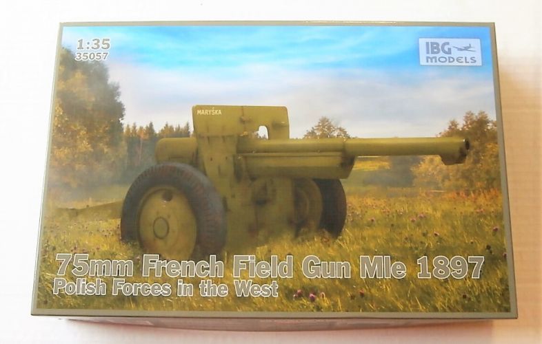 IBG MODELS 1/35 35057 75MM FRENCH FIELD GUN MLE 1897 POLISH FORCES IN THE WEST