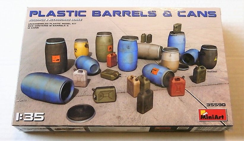 MINIART 1/35 35590 PLASTIC BARRELS   CANS