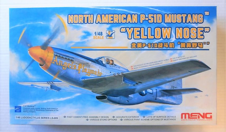MENG 1/48 LS-009 NORTH AMERICAN P-51D MUSTANG YELLOW NOSE