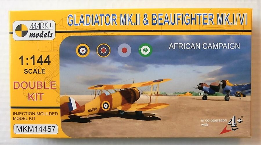 MARK I MODELS 1/144 14457 GLADIATOR MK.II   BEAUFIGHTER MK.I/VI