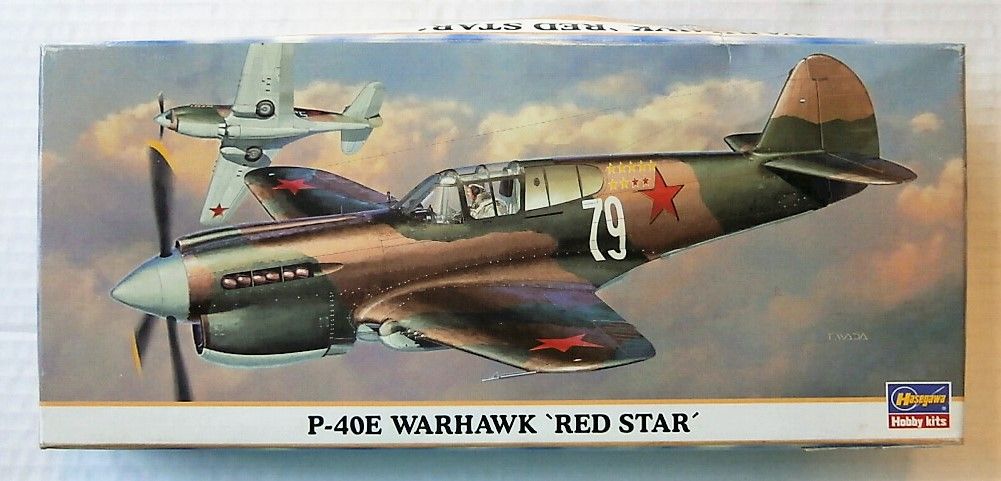 HASEGAWA 1/72 00274 P-40E WARHAWK RED STAR