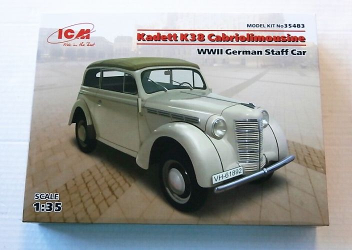 ICM 1/35 35483 KADETT K38 CABRIOLIMOUSINE WWII GERMAN STAFF CAR