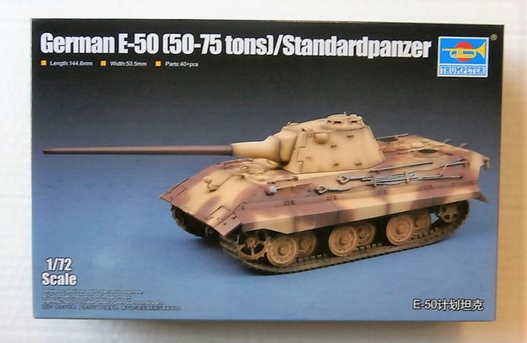 TRUMPETER 1/72 07123 GERMAN E-50  50-75 TONS  STANDARDPANZER