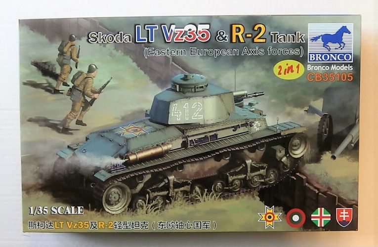 BRONCO 1/35 35105 SKODA LT Vz35   R-2 TANK EASTERN EUROPEAN AXIS FORCES