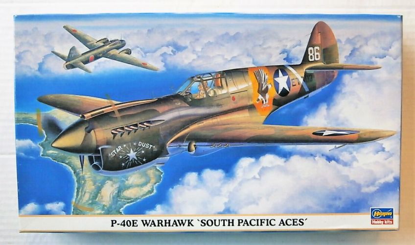 HASEGAWA 1/48 09702 P-40E WARHAWK SOUTH PACIFIC ACES