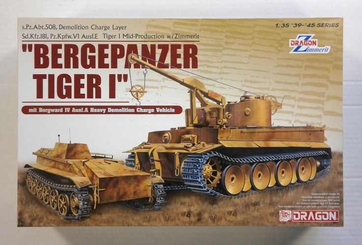 DRAGON 1/35 6865 BERGEPANZER TIGER I  ZIMMERIT
