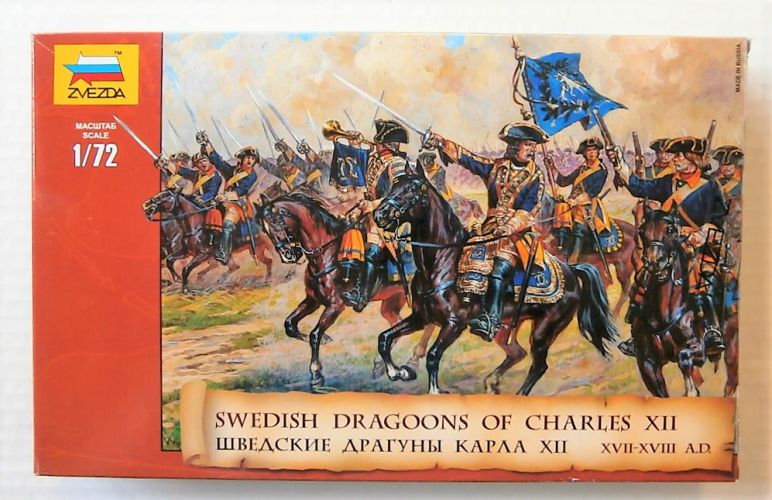 ZVEZDA 1/72 8057 SWEDISH DRAGOONS OF CHARLES XII