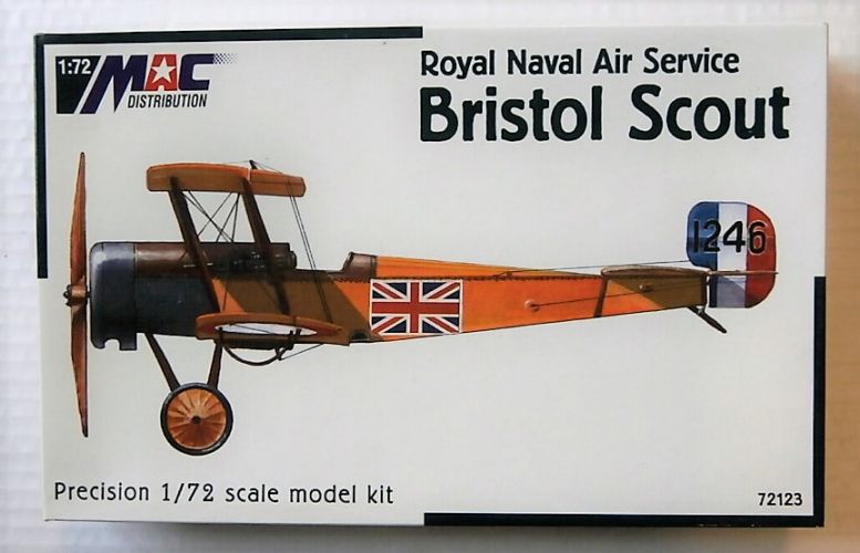 MAC DISTRIBUTION 1/72 72123 BRISTOL SCOUT ROYAL NAVAL AIR SERVICE