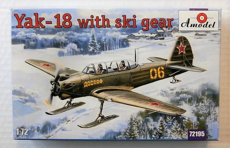 A MODEL 1/72 72195 YAK-18 WITH SKI GEAR