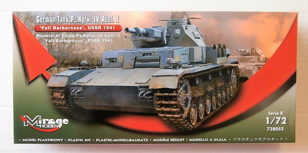 MIRAGE 1/72 728055 GERMAN TANK PZ.KPFW.IV AUSF.E FALL BARBAROSSA 1941