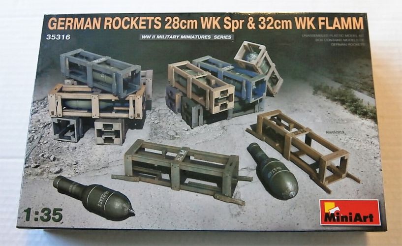 MINIART 1/35 35316 GERMAN ROCKETS 28CM WK SPR AND 32CM WK FLAMM