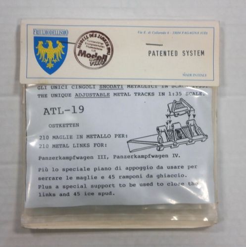 FRIULMODEL 1/35 ATL-19 METAL TRACK LINKS PANZERKAMPFWAGEN III IV