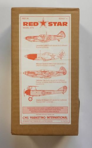 RED STAR 1/72 RS1/4  LAVOCHKIN LAGG 3 MIKOYAN GUREVICH MIG 3 YAKOVLEV YAK3 ANATRA DS ANASAL 