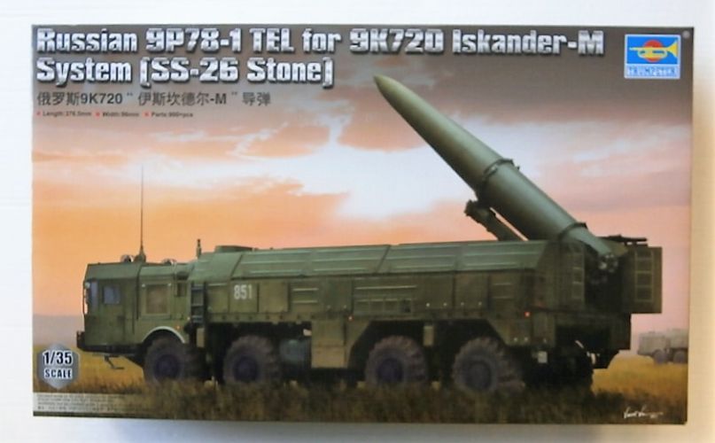 TRUMPETER 1/35 01051 RUSSIAN 9P78-1 TEL FOR 9K720 ISKANDER-M SYSTEM  UK SALE ONLY 