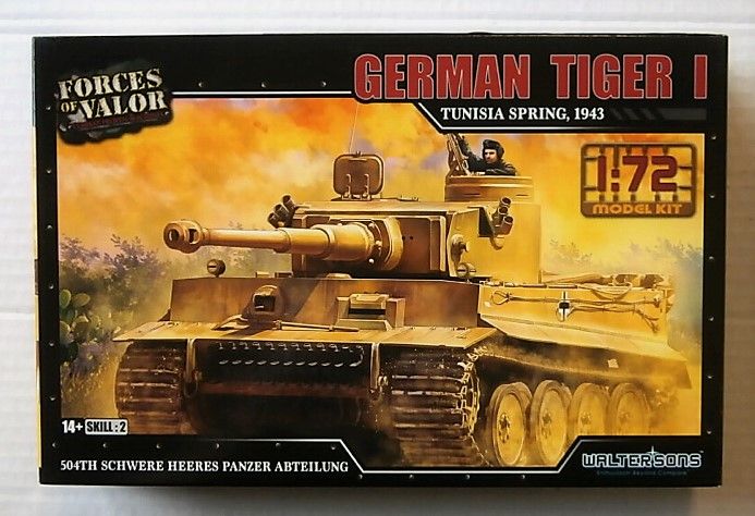FORCES OF VALOR 1/72 873001A GERMAN TIGER I TUNISIA SPRING 1943
