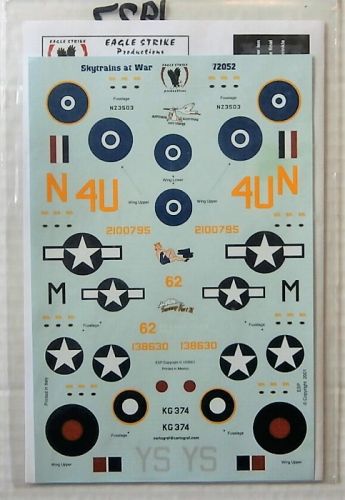 EAGLE STRIKE 1/72 1927. 72052 SKYTRAINS AT WAR