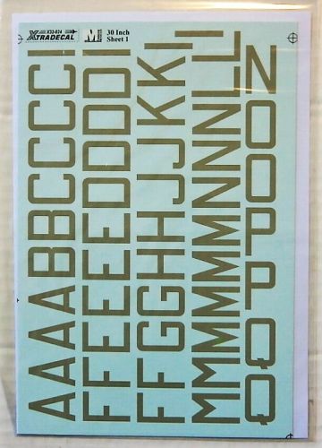 XTRADECAL 1/32 32024 RAF CODE LETTERS AND NUMBERS 30 INCH DOUBLE SHEET