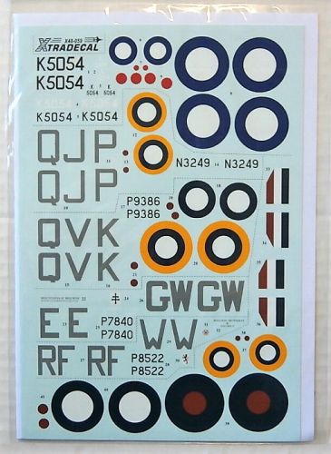 XTRADECAL 1/48 48059 SUPERMARINE SPITFIRE PROTOTYPE MK.I/ MK.IIA