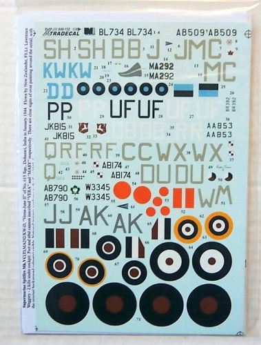 XTRADECAL 1/48 48132 SUPERMARINE SPITFIRE MK.VB/C
