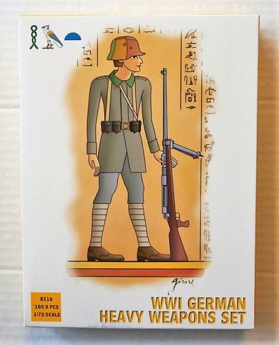 HAT INDUSTRIES 1/72 8110 WWI GERMAN HEAVY WEAPONS SET