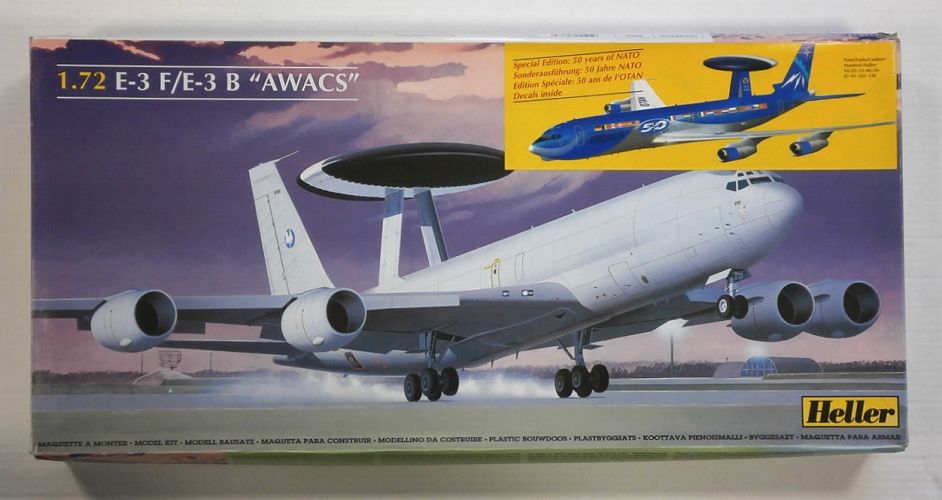 HELLER 1/72 80383 E-3 F/E-3 B AWACS  UK SALE ONLY 