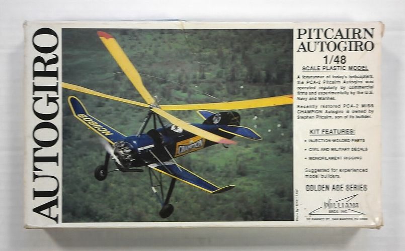 WILLIAMS 1/48 48161 PITCAIRN AUTOGIRO