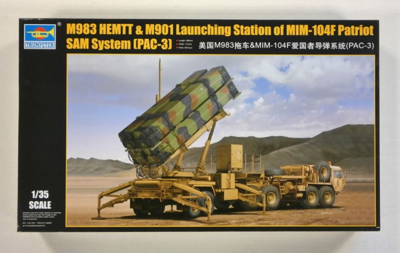 TRUMPETER MODELS 1/35 01037 M983 HEMTT   M901 LAUNCHING STATION OF MIM-104F PATRIOT SAM SYSTEM  PAC-3 