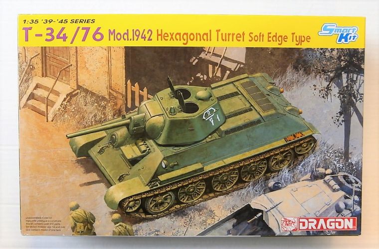 DRAGON 1/35 6424 T-34/76 MOD.1942 HEXAGONAL TURRET SOFT EDGE TYPE