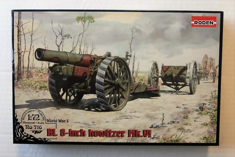 RODEN 1/72 716 BL 8-INCH HOWITZER Mk.VI