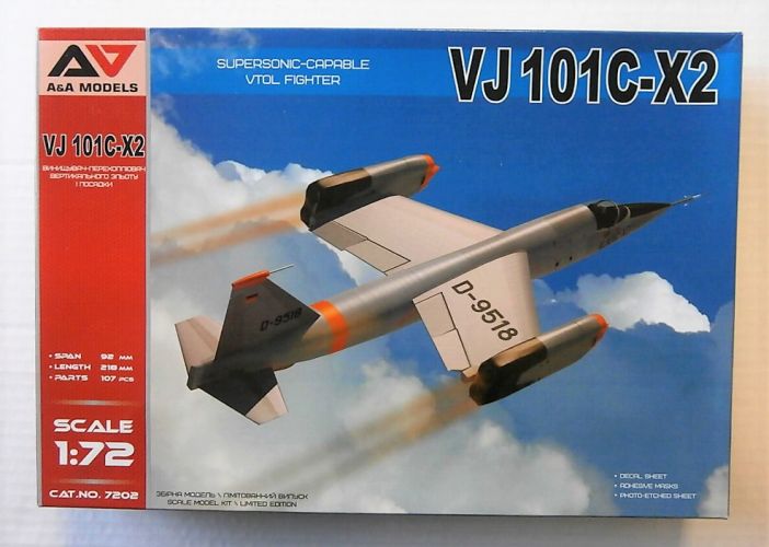 A   A MODELS 1/72 7202 VJ 101C-X2