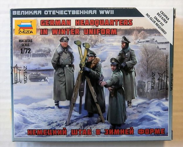 ZVEZDA 1/72 6232 GERMAN HEADQUARTERS IN WINTER UNIFORM