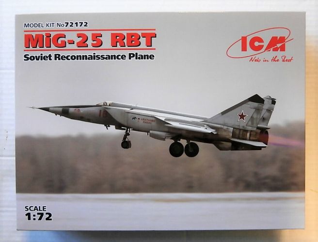 ICM 1/72 72172 MIKOYAN MIG-25 RBT SOVIET RECONNAISSANCE PLANE