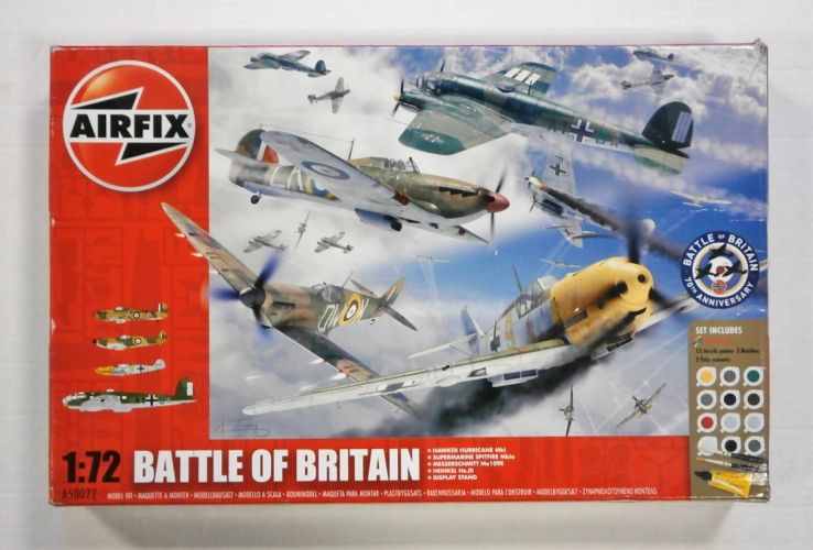 AIRFIX 1/72 50022 BATTLE OF BRITAIN SET HURRICANE/SPITFIRE/Bf 109E/He 111