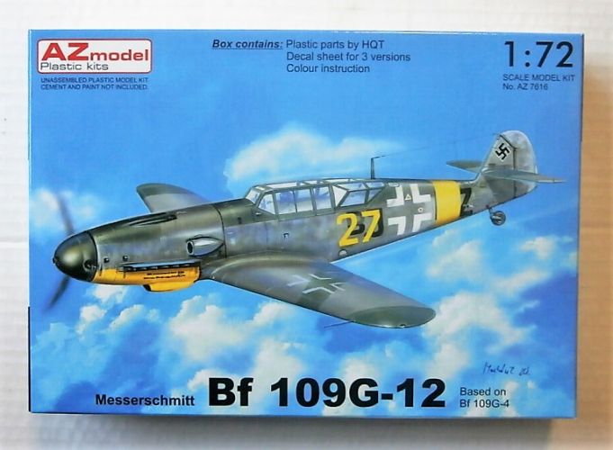 AZ MODEL 1/72 7616 MESSERSCHMITT Bf 109G-12  BASED ON Bf 109G-4 