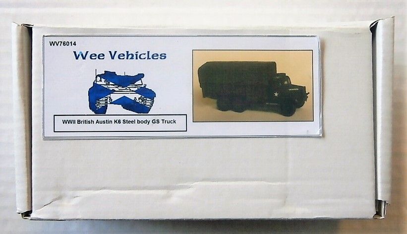 WEE VEHICLES 1/76 76014 WWII BRITISH AUSTIN K6 STEEL BODY GS TRUCK