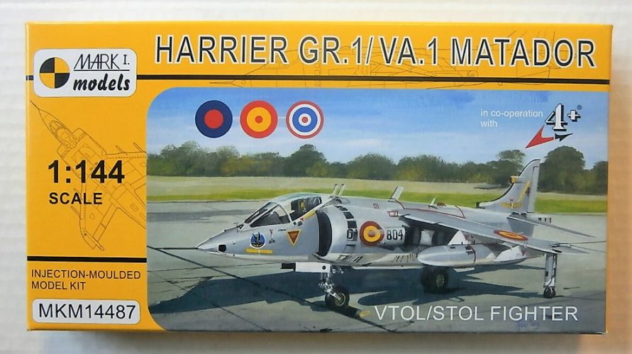 MARK I MODELS 1/144 14487 HARRIER GR.1/ VA.1 MATADOR VTOL/STOL FIGHTER