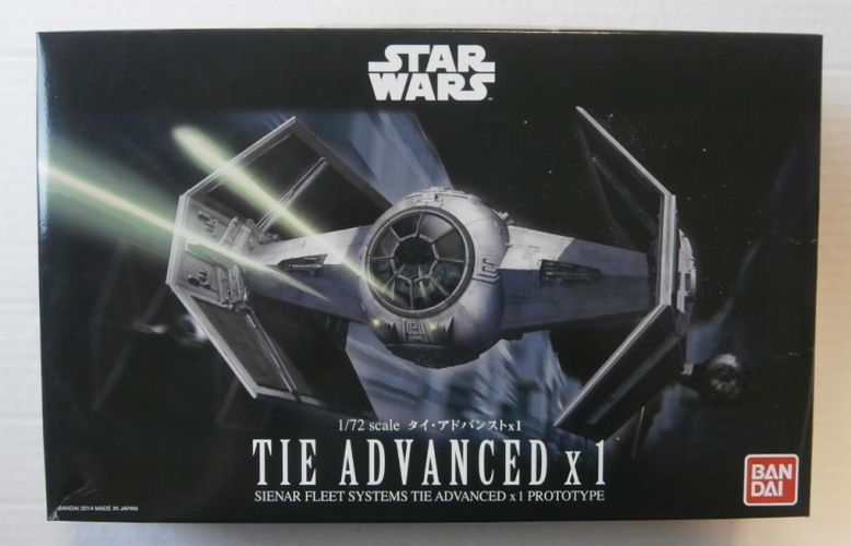 BANDAI 1/72 0191407 STAR WARS TIE ADVANCED X1