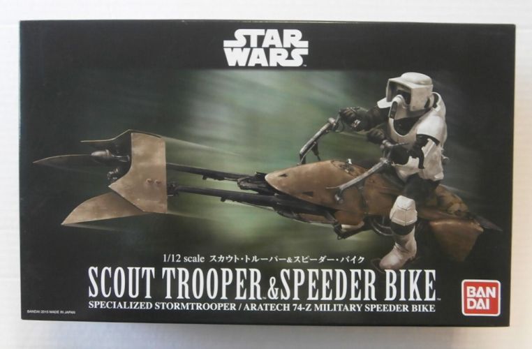 BANDAI 1/12 0196693 SCOUT TROOPER   SPEEDER BIKE