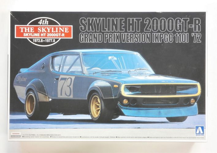 AOSHIMA 1/24 10 SKYLINE HT 2000GT-R GRAND PRIX VERSION KPGC 110  72