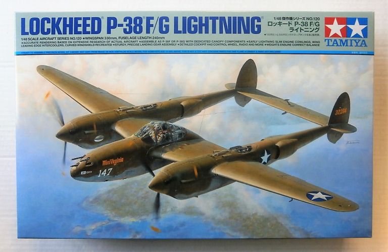 TAMIYA 1/48 61120 LOCKHEED P-38 F/G LIGHTNING