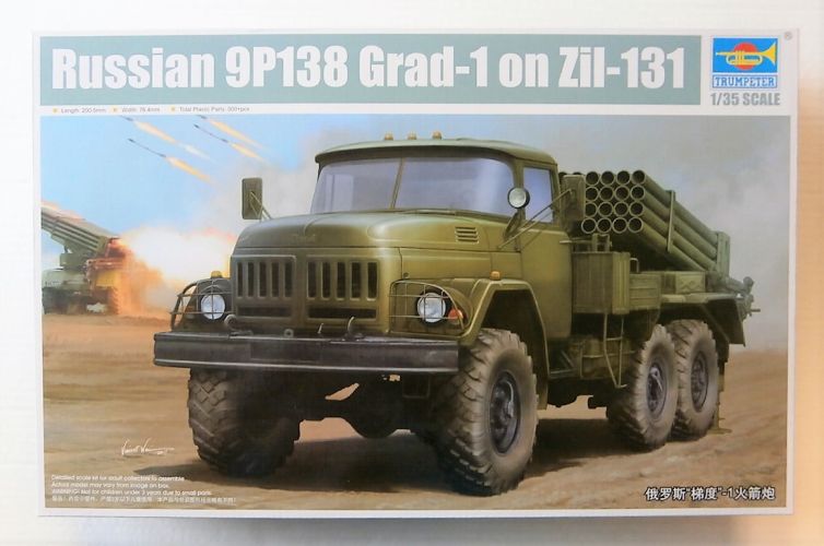 TRUMPETER 1/35 01032 RUSSIAN 9P138 GRAD-1 ON ZIL-131